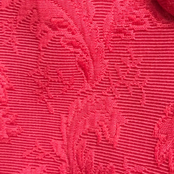 Beautiful Talbots red jacquard blazer 1X petite - Picture 3 of 11